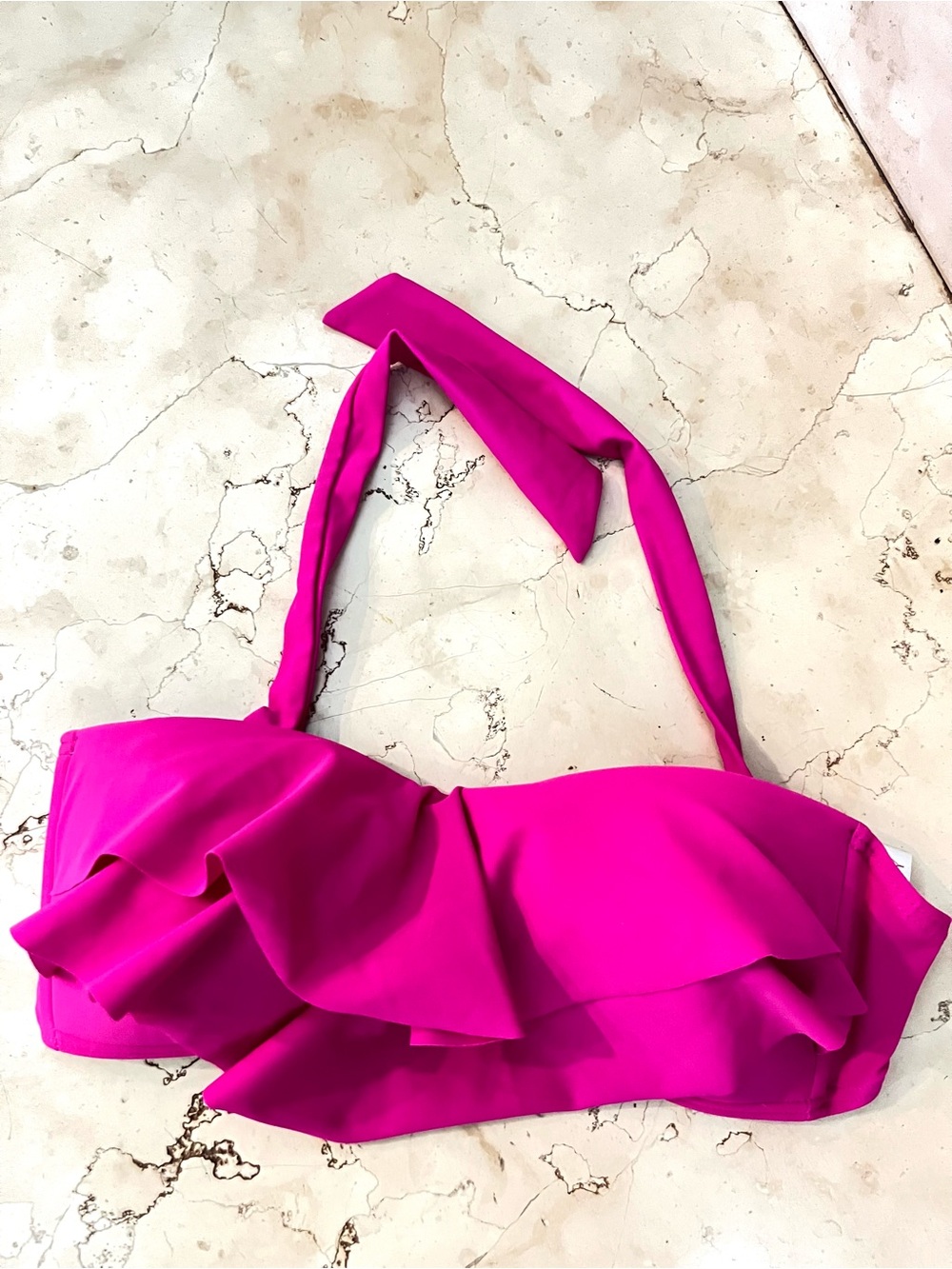 HULA HONEY  Bright Fuchsia Bikini Top